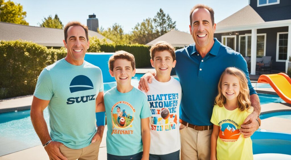 Jerry Seinfeld with his kids